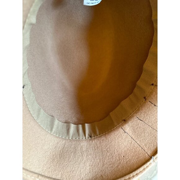 Raffaello Bettini Womens Wool Felt Hat With Black Velvet Ribbon Made In Italy - Picture 6 of 6